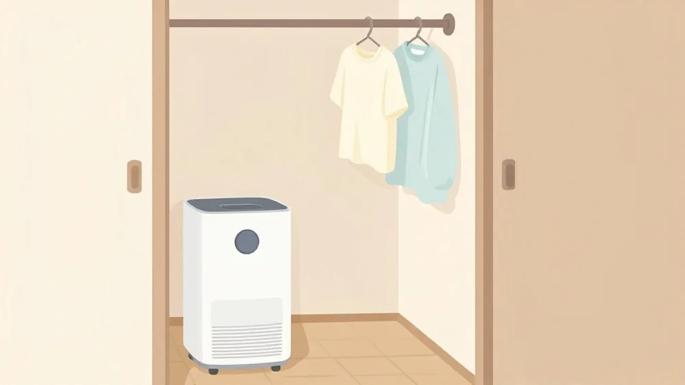 できるだけ狭い部屋で使うと早く乾く(イメージ画像)