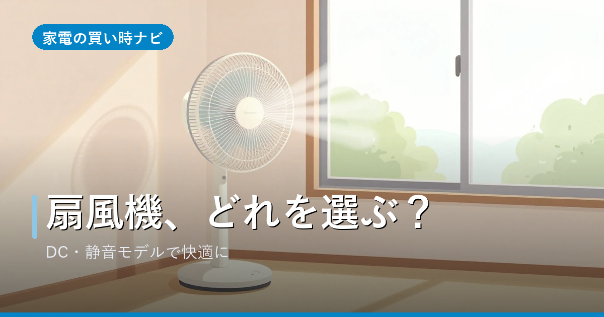 扇風機のおすすめ・選び方