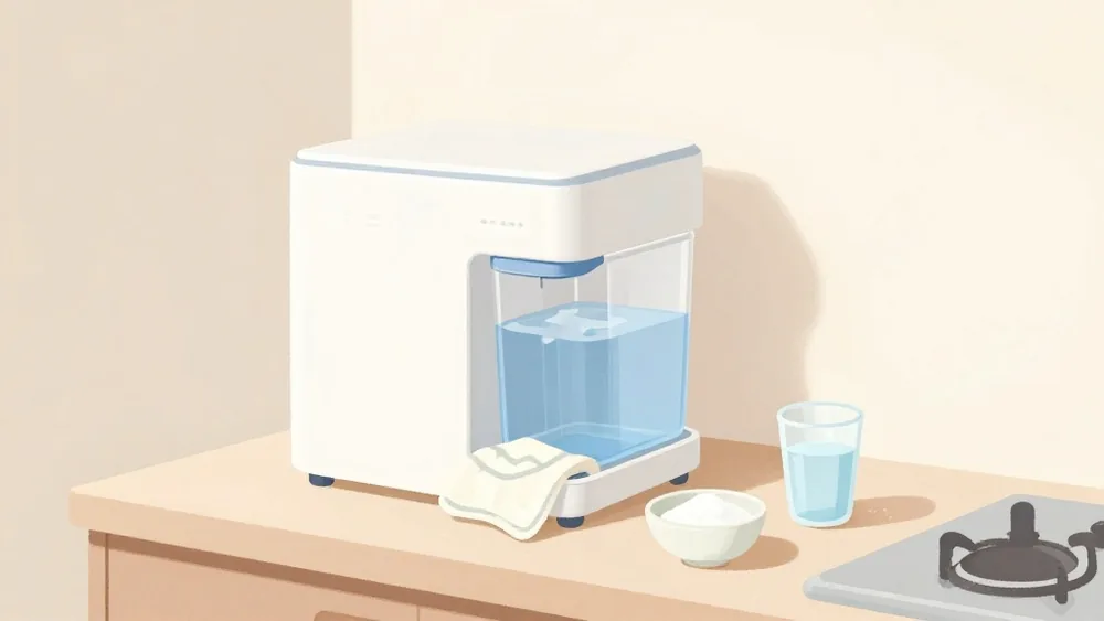 使い終わったらタンクの水を抜いて乾かす。この1分がにおいとぬめりを防ぐ(イメージ画像)
